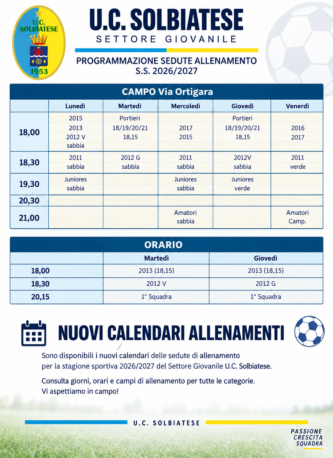 Calendario Allenamenti-2026-2027